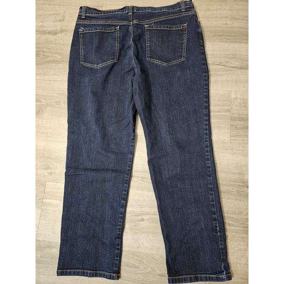 Gloria Vanderbilt Womens Amanda Blue Denim Stretch Jeans Size 16 Short - Picture 4 of 5